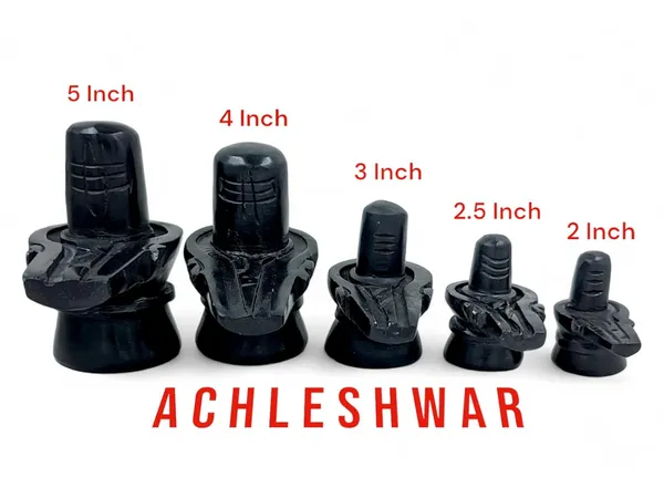 Original_Hand_Crafted_Black_Marble_Shivling_&_Nandi_For_Pooja|Mandir|Decor|Office|Gifting_(2_Inch)