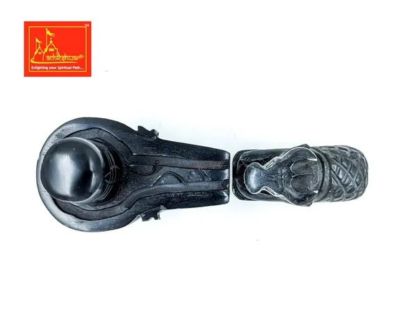 Original_Hand_Crafted_Black_Marble_Shivling_&_Nandi_For_Pooja|Mandir|Decor|Office|Gifting_(3_Inch)