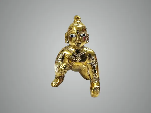 Presents_Gold_Designer_Attractive_Pure_Ashtdhatu_Laddu_Gopal_Idol_|_Puja_|_Decor_|_Home_|_Office_Size:-_1_No.