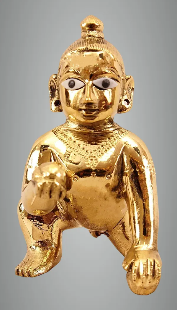 Presents_Gold_Designer_Attractive_Pure_Ashtdhatu_Laddu_Gopal_Idol_|_Puja_|_Decor_|_Home_|_Office_Size:-_3_No.