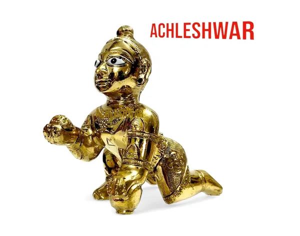 Presents_Gold_Designer_Attractive_Pure_Ashtdhatu_Laddu_Gopal_Idol_|_Puja_|_Decor_|_Home_|_Office_Size:-_4_No.