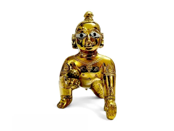 Presents_Gold_Designer_Attractive_Pure_Ashtdhatu_Laddu_Gopal_Idol_|_Puja_|_Decor_|_Home_|_Office_Size:-_5_No.
