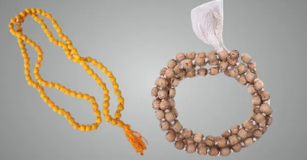 Combo_Of_Mala_Original_108+1_(Beads)_Natural_Turmeric_(Haldi_Mala),_Tulsi_Mala_For_|Wearing||Chanting||Pooja||Meditation|