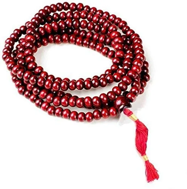 Combo_Of_Mala_Original_108+1_(Beads)_Natural_Lal_Chandan_Mala,_Thamara_Mala,_Turmeric_Mala,_Tulsi_Mala,_Rudraksha_5_Mukhi_Mala_(9_Mm),_Vaijayanti_Mala