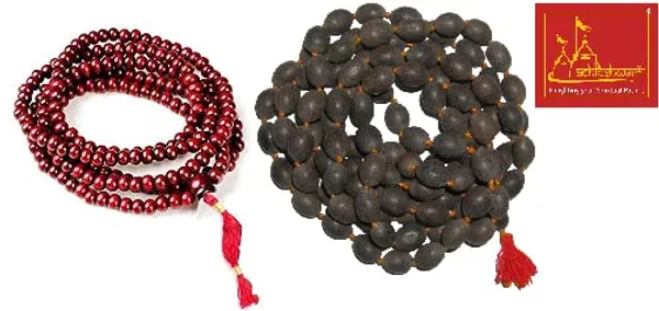 Combo_Of_Mala_Original_108+1_(Beads)_Natural_Lal_Chandan_Mala_|_Thamara_(Kamal_Gatta_Mala)_For_|Wearing|Chanting|Pooja|Meditation|