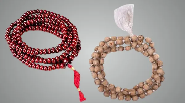 Combo_Of_Mala_Original_108+1_(Beads)_Natural_Lal_Chandan_Mala,_Tulsi_Mala_For_|Wearing||Chanting||Pooja||Meditation|