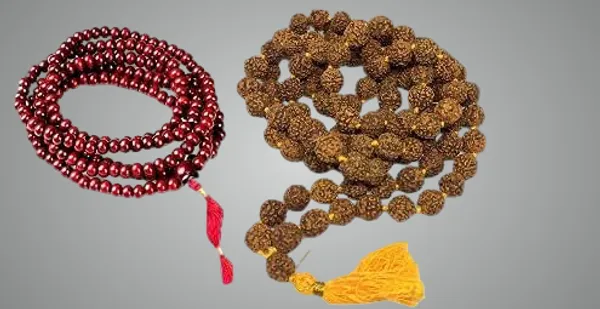Combo_Of_Mala_Original_108+1_(Beads)_Natural_Lal_Chandan_Mala,_Rudraksha_5_Mukhi_Mala_(9_Mm)_For_|Wearing||Chanting||Pooja||Meditation|