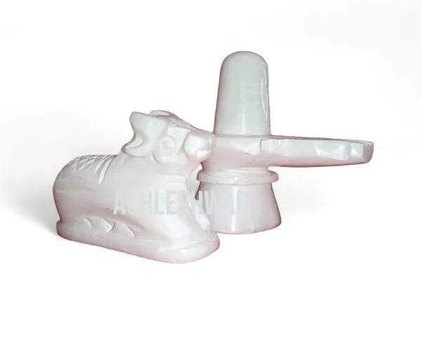 Original_Hand_Crafted_White_Marble_Shivling_&_Nandi_For_Pooja|Mandir|Decor|Office|Gifting|
