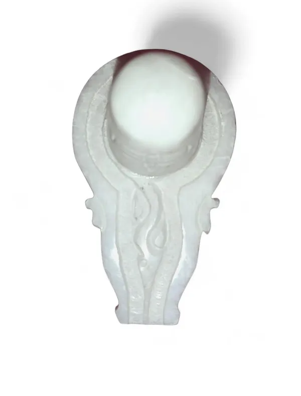 Original_Hand_Crafted_White_Marble_Shivling_&_Nandi_For_Pooja|Mandir|Decor|Office|Gifting|_(2_Inch)