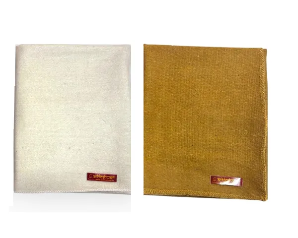 Combo_Of_Premium_White_&_Brown_Woolen_Aasan_Completely_Handcrafted_Perfect_Mat_For_Meditation_&_Prayers_-_Soft,_Comfortable_(Size_26_X_26_Inch)(Size_23_X_30_Inch)