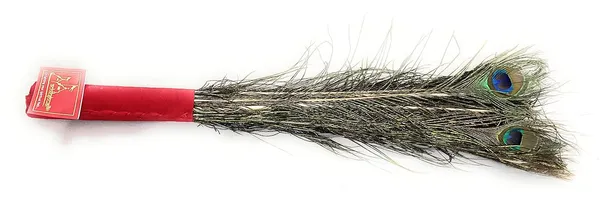 Bunch_Of_10_Real_Peacock_Feathers/Moor_Pankha_Broom/Jhadu_For_Mandir_Cleaning/Suitable_For_Nazar_Suraksha