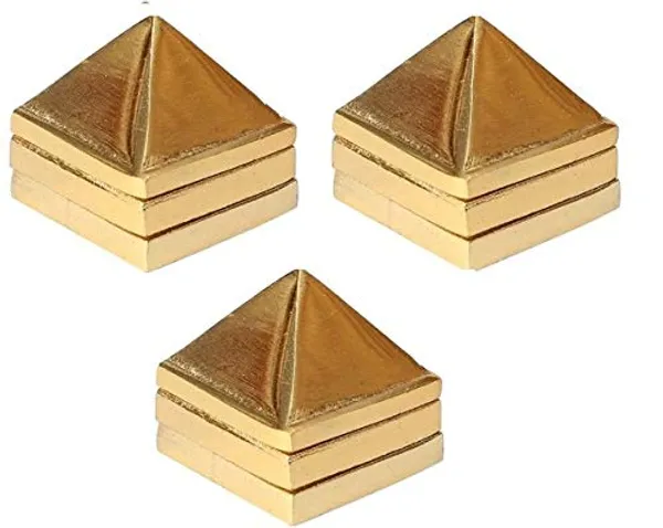 Golden_Three_Layer_Vastu_Metal_Pyramid_(3_Pcs)_For_Vastu_And_Feng_Shui.|Set_Of_3_:91_Pyramids_In_Total||Golden||Zinc_Metal|(1.5"_X_1.5"_Inch):Ach250