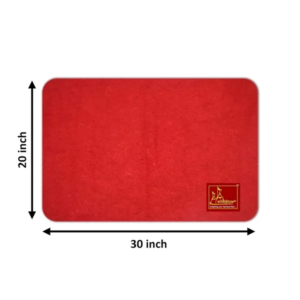 Woollen_Aasan/Aasna_For_Complete_Result_On_Doing_Puja_And_To_Avoid_Side_Effects_On_Direct_Sitting_On_The_Ground_And_Worshiping.|_Home||_Pooja|_Red,_(24X20_Inch)_;_Ach241