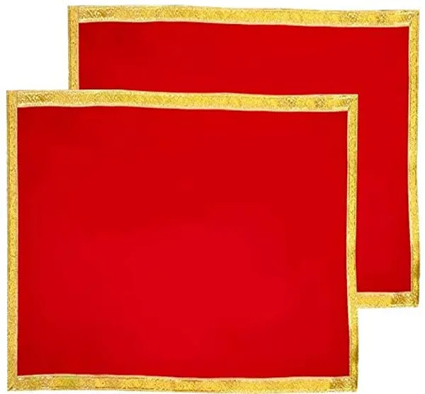 Cotton_Pooja_Aasana/Aasam_(40_X_40_Cm,_Red_&_Gold);Ach300
