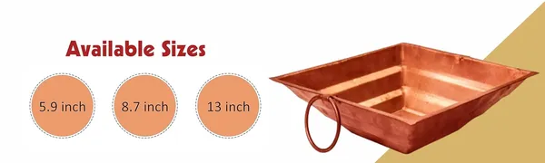 Pure_Copper_Hawan_Kund_For_Poojan_Purpose,_Indian_Cultural_Religious_Item_Best_For_Home,_Office.Copper,Brown,(13_X_13_Inch);Ach309