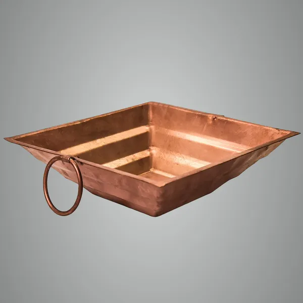 Pure_Copper_Hawan_Kund_For_Poojan_Purpose,_Indian_Cultural_Religious_Item_Best_For_Home,_Office.Copper,Brown,(13_X_13_Inch);Ach309