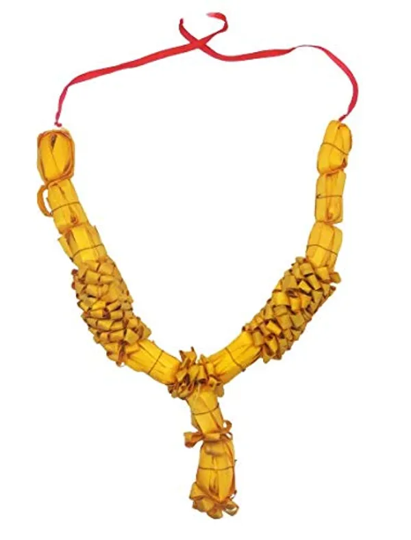 Sandalwood_Mala_For_Photo_Frame_(12_Inches)|_Chandan_Mala_|_Garland_For_God(Yellow)