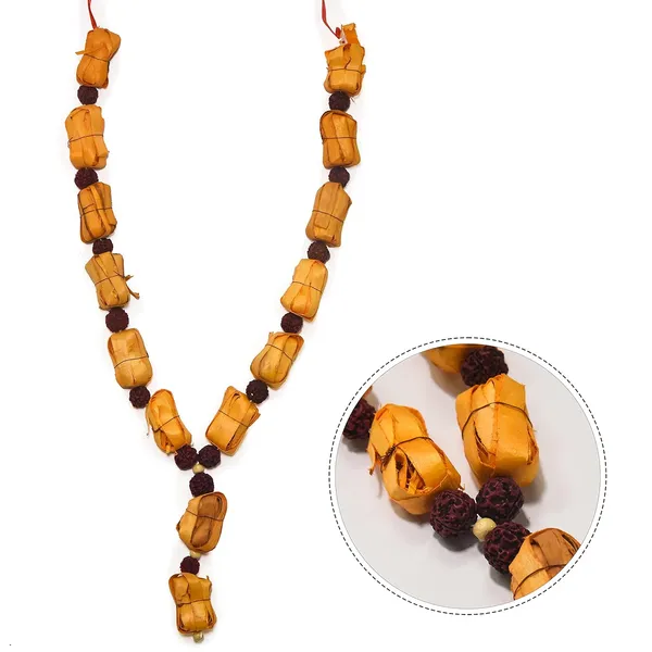 Sandalwood_Along_With_5_Mukhi_Rudraksh_Beads_(Bandh_Fool)_Scented_Photo_Frame_Mala_|_Chandan_Scented_Wooden_Chaal_|_Garland_For_Photos_Of_Loved_Ones_|_Garland_For_God|,(20_Inch)