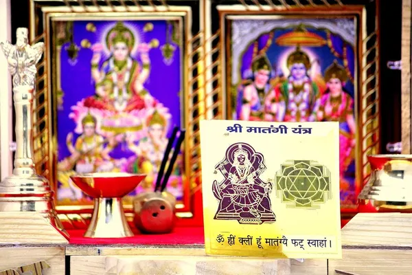 Matangi_Yantra_Religious_Copper,_7.6_X_7.6_Cm,_Multi_Colorshree_Matangi_Yantra_For_Good_Speech_And_Promoting_Fine_Arts.Copper,_Multi_Color,_(3X3_Inch);_Ach97