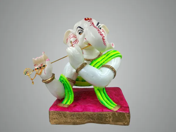 Cultured_Marble_Hand_Crafted_Statue_Of_Lord_Ganesh_Playing_Flute_I_Ganesh_Idol_I_Lord_Ganapathi_For_Pooja,_Gift_&_Home/Office_Decoration_(11X9_Inch)