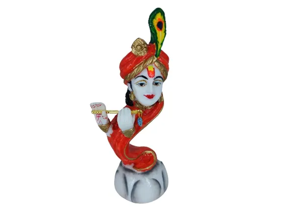 Cultured_Marble_Hand_Crafted_Lord_Krishna_Idol_With_Flute_Statue_Figurine_Decorative_Showpiece_For_Home_Decor_Pooja_Room_Center_Table_Office_Bedroom_Living_(Size_7_Inch)