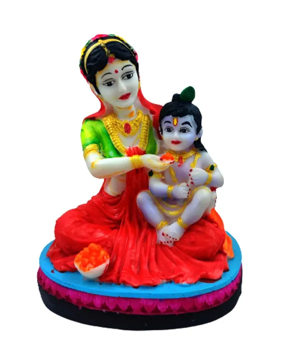Cultured_Marble_Hand_Crafted_Yashoda_Maa_With_Her_Child_Baal_Gopal_Statue,Idol,Showpiece_Figurine_For_Home_Decor_Pooja_Room_&_Gift_(6_Inch)