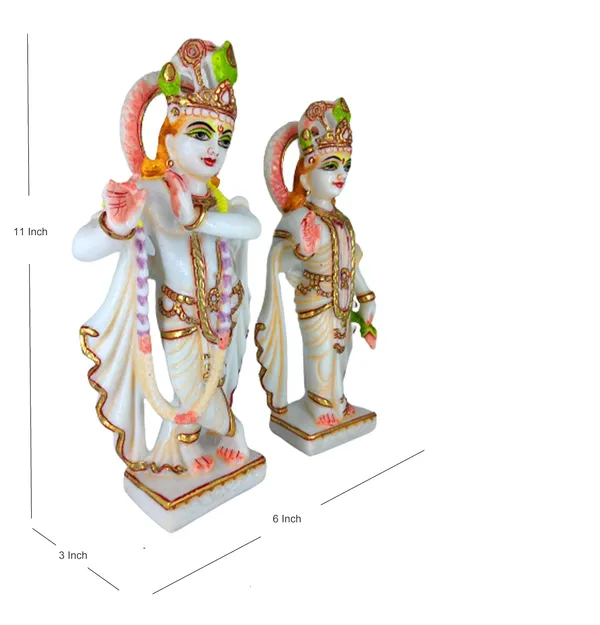 Cultured_Marble_Hand_Crafted_Beautiful_Radha_Krishna_Jodi_Moorti/Statue_For_Pooja,_Gift_&_Home/Office_Decoration_(Size_11Inch)