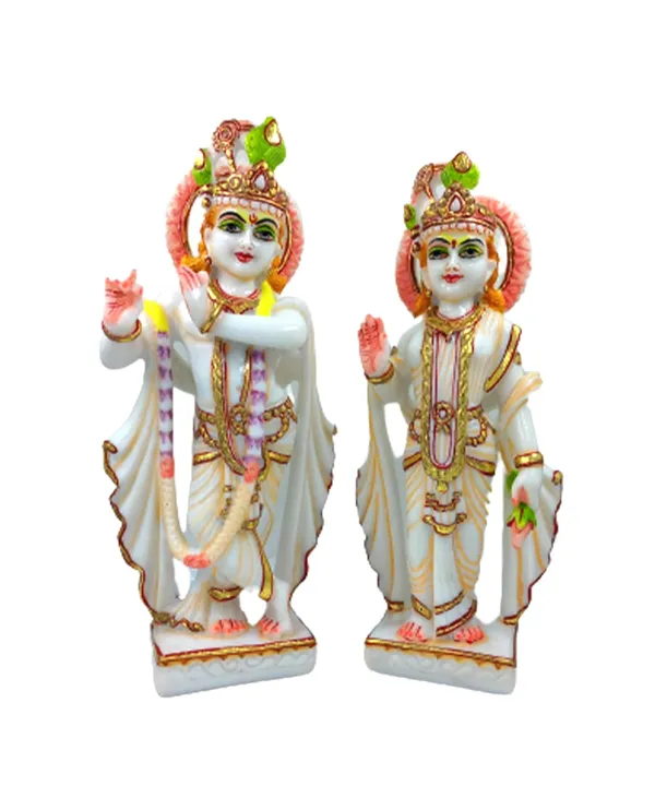 Cultured_Marble_Hand_Crafted_Beautiful_Radha_Krishna_Jodi_Moorti/Statue_For_Pooja,_Gift_&_Home/Office_Decoration_(Size_11Inch)