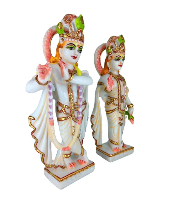 Cultured_Marble_Hand_Crafted_Beautiful_Radha_Krishna_Jodi_Moorti/Statue_For_Pooja,_Gift_&_Home/Office_Decoration_(Size_11Inch)