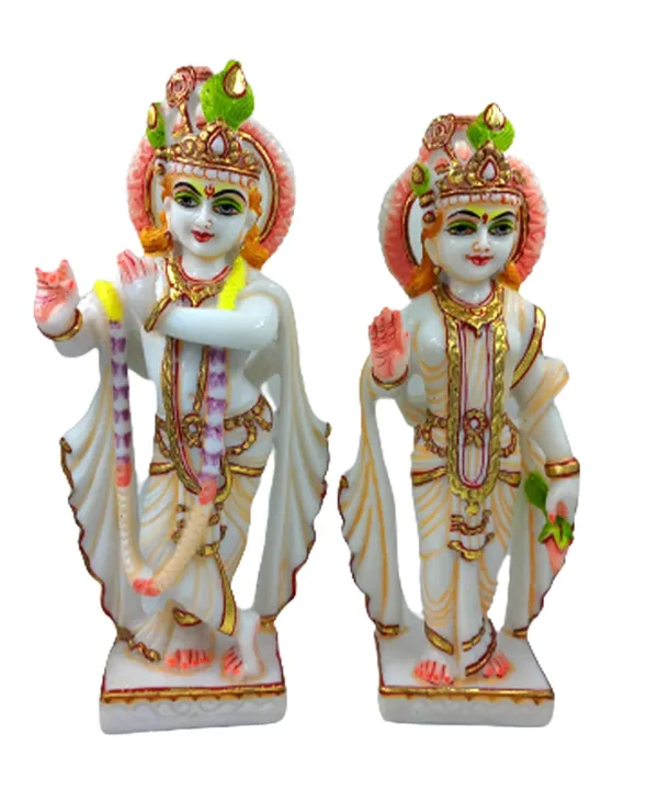 Cultured_Marble_Hand_Crafted_Beautiful_Radha_Krishna_Jodi_Moorti/Statue_For_Pooja,_Gift_&_Home/Office_Decoration_(Size_11Inch)
