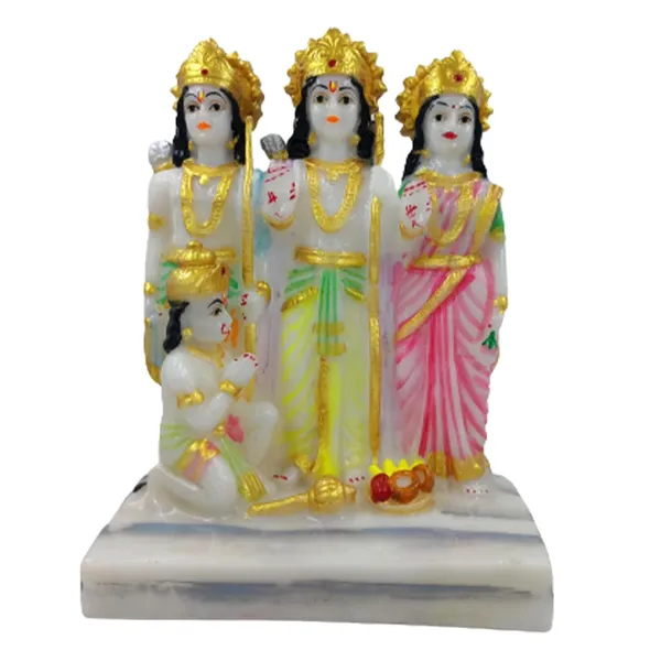 Cultured_Marble_Hand_Crafted_Statue_Of_Ramdarbaar_(Ram,Laxman,Sita,Hanuman)_For_Pooja,_Gift_&_Home/Office_Decoration_(Size_9_Inch)