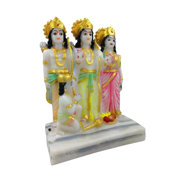 Cultured_Marble_Hand_Crafted_Statue_Of_Ramdarbaar_(Ram,Laxman,Sita,Hanuman)_For_Pooja,_Gift_&_Home/Office_Decoration_(Size_9_Inch)