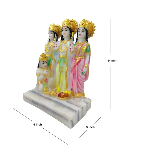 Cultured_Marble_Hand_Crafted_Statue_Of_Ramdarbaar_(Ram,Laxman,Sita,Hanuman)_For_Pooja,_Gift_&_Home/Office_Decoration_(Size_9_Inch)