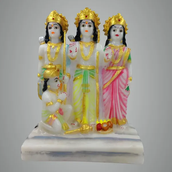 Cultured_Marble_Hand_Crafted_Statue_Of_Ramdarbaar_(Ram,Laxman,Sita,Hanuman)_For_Pooja,_Gift_&_Home/Office_Decoration_(Size_9_Inch)