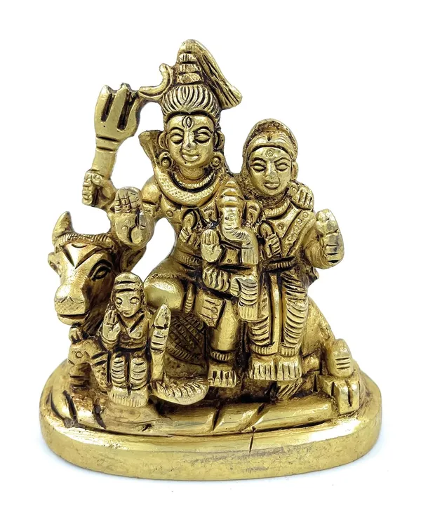 Pure_Ashtadhatu_Shiva_Idol_Sitting_On_Lion_Shaped_Base|Office||Home||Temple||Gift|Handcarved_Superfine_Finish_Lacquer_Coated.