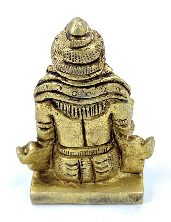 Pure_Ashtadhatu_Kuber_Idol_Sitting_On_Kamal_Shaped_Singhasan|Office||Home||Temple||Gift|Handcarved_Superfine_Finish_Lacquer_Coated.