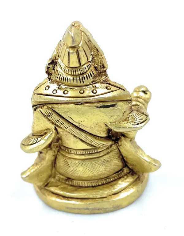 Pure_Ashtadhatu_Handcarved_Kuber_Medium_Size_Sitting_On_Singhasan|Office||Home||Temple||Gift|Handcarved_Superfine_Finish_Lacquer_Coated.