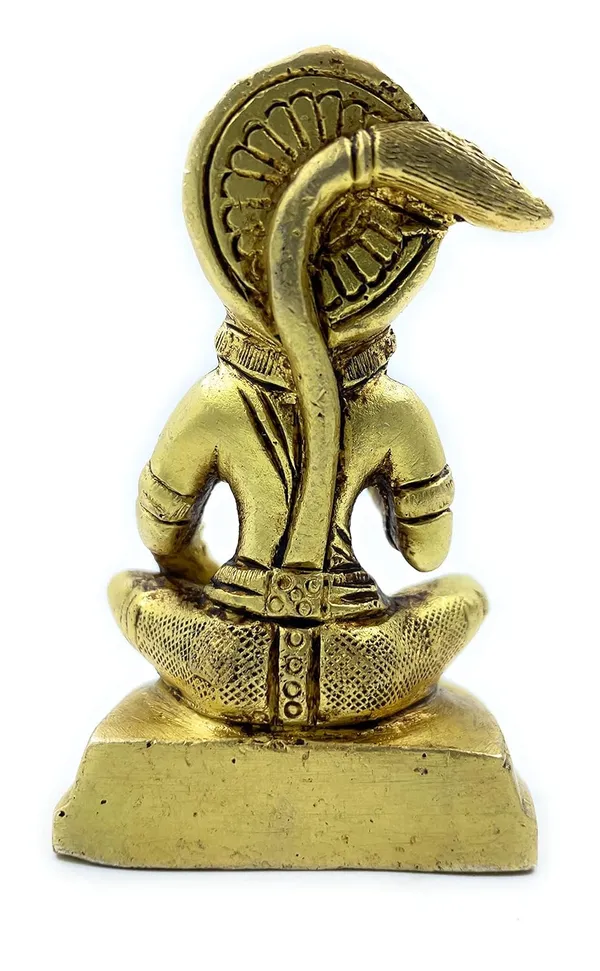 Pure_Ashtadhatu_Lord_Hanuman_In_Sitting_Position_On_Singhasan|Office||Home||Temple||Gift|Handcarved_Superfine_Finish_Lacquer_Coated.