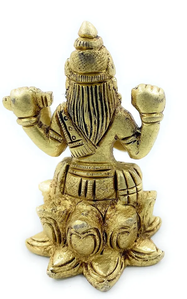 Pure_Ashtadhatu_God_Sarswati_Idol_Sitting_On_Kamal_Shaped_Singhasan|Office||Home||Temple||Gift|Handcarved_Superfine_Finish_Lacquer_Coated.