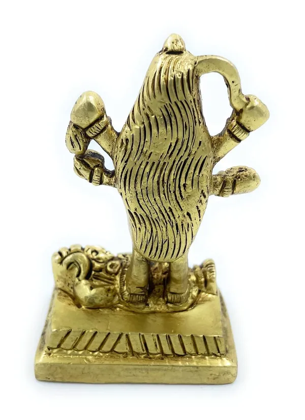 Pure_Ashtadhatu_Godess_Kali_Idol/Dakshin_Kali/Mata_In_Standing_Posture_Over_Rakshas_|Office||Home||Temple||Gift|Handcarved_Superfine_Finish_Lacquer_Coated.