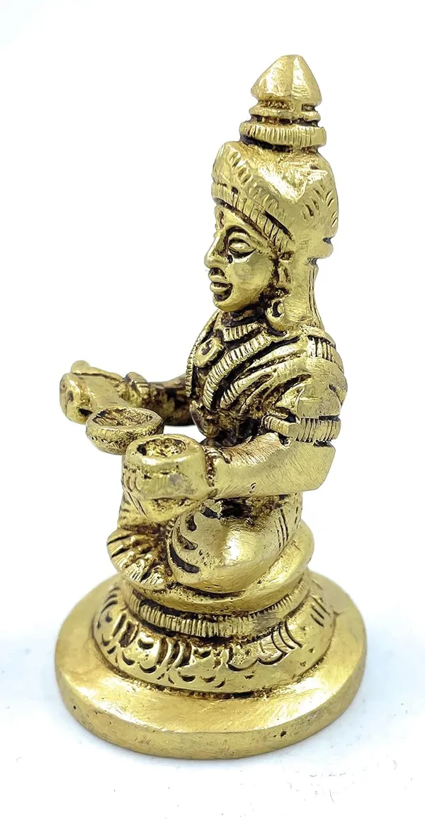 Pure_Ashtadhatu_Godess_Annapurna_Idol/Food_Devi_Suitable_For_Keeping_In_Kitchen|Office||Home||Temple||Gift|Handcarved_Superfine_Finish_Lacquer_Coated.