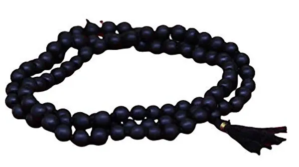 Hakik_Stone_Mala_For_Shani_Dosh_And_Protection_From_Evil_Eye|Shani_Mala_Black|(Black)