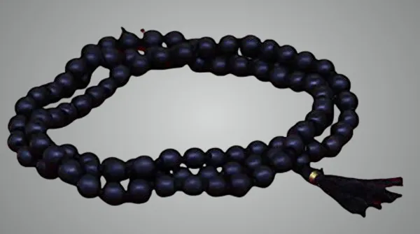 Hakik_Stone_Mala_For_Shani_Dosh_And_Protection_From_Evil_Eye|Shani_Mala_Black|(Black)