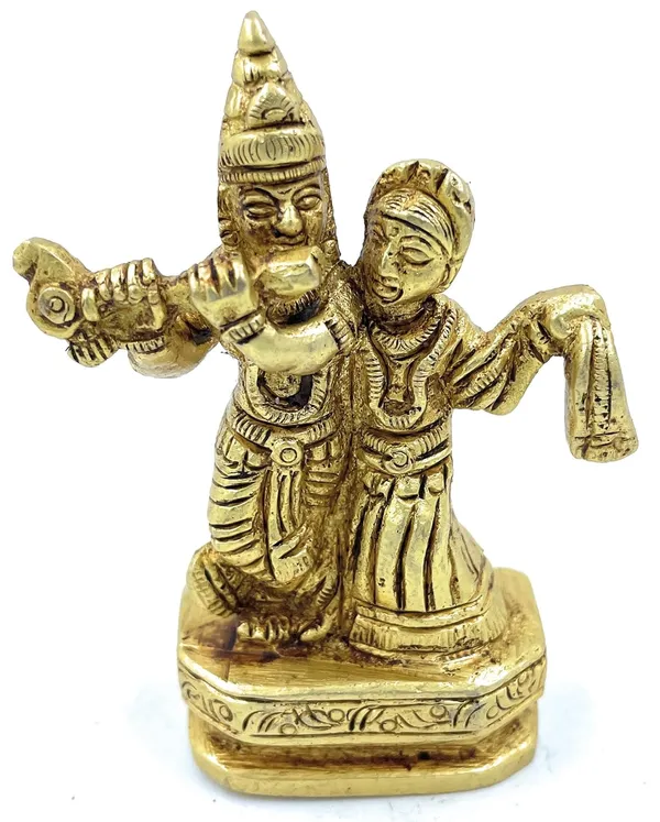 Pure_Ashtadhatu_Small_Size_Radha_Krishna_Idol/Ladoo_Gopal_Idol/Gopal_Idol|Office||Home||Temple||Gift|Handcarved_Superfine_Finish_Lacquer_Coated.