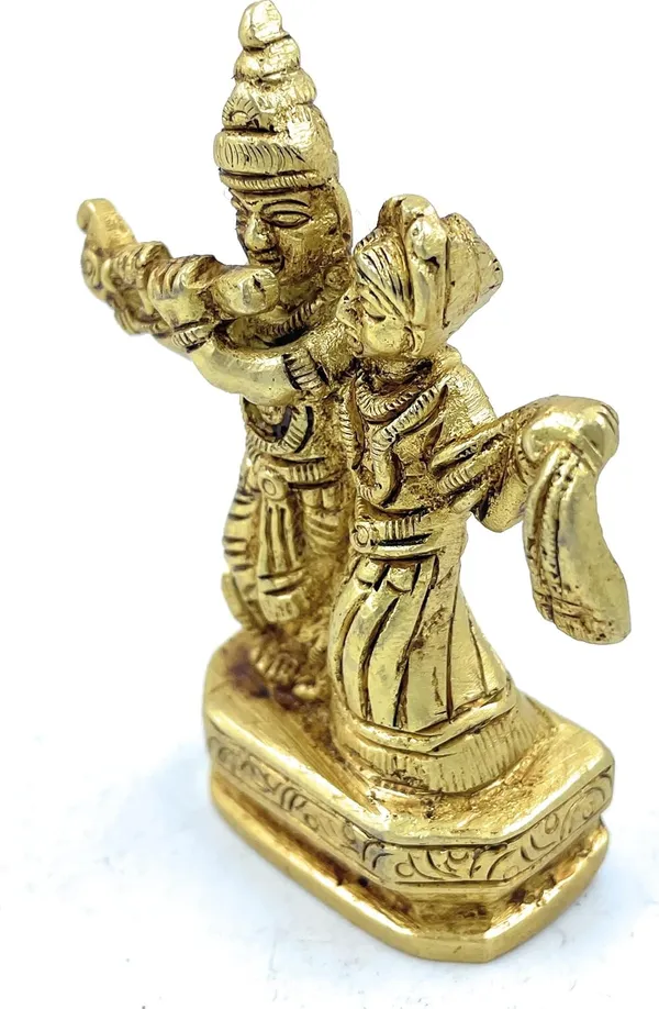 Pure_Ashtadhatu_Small_Size_Radha_Krishna_Idol/Ladoo_Gopal_Idol/Gopal_Idol|Office||Home||Temple||Gift|Handcarved_Superfine_Finish_Lacquer_Coated.