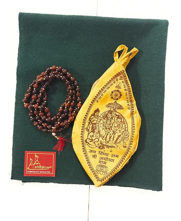 Premium_Meditation_Combo_Green_Woollen_Aasan_With_Gomukhi_&_Lal_Chandan_Mala/Perfect_Mat_For_Meditation_&_Prayers_Comfortable_On_Direct_Sitting_On_The_Ground_And_Worshiping.