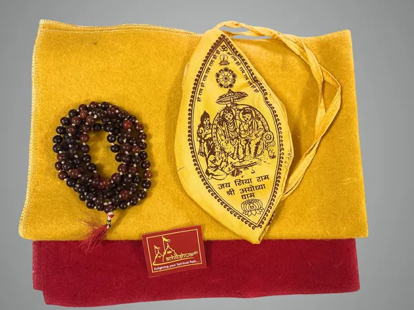 Premium_Meditation_Combo_Red,Yellow_Woollen_Aasan_With_Singal_Gomukhi_&_Lal_Chandan_Mala/Perfect_Mat_For_Meditation_&_Prayers_Comfortable_On_Direct_Sitting_On_The_Ground_And_Worshiping.
