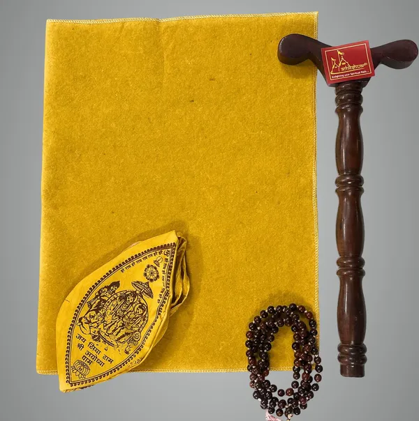 Yellow_Meditation_Combo_Woolen_Aasan_|_With_Gomukhi,Lal_Chandan_Mala_&_Jap_Mala_Stand_|_Perfect_Mat_For_Meditation_&_Prayers_Comfortable