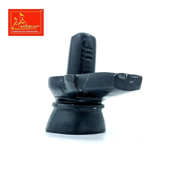 Original_Hand_Crafted_Black_Marble_Shivling_For_Pooja/Mandir_Size_2X1