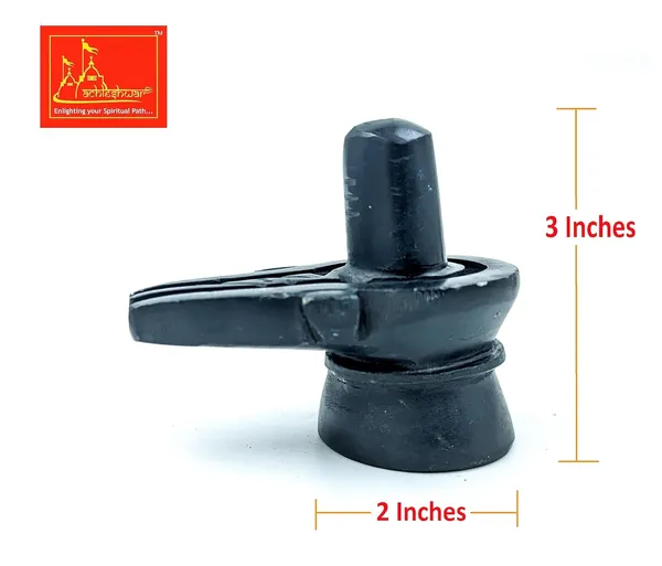 Original_Hand_Crafted_Black_Marble_Shivling_For_Pooja/Mandir_3X2_Size